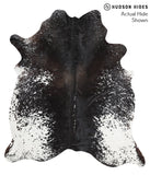 Salt and Pepper Black Cowhide Rug #42334