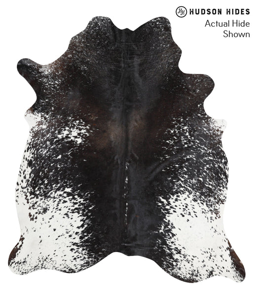 Salt and Pepper Black Cowhide Rug #42334