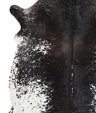 Salt and Pepper Black Cowhide Rug #42334