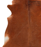 Solid Brown Cowhide Rug #42342
