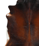 Brown with Red Cowhide Rug #42462