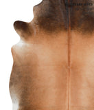 Brown with Red Cowhide Rug #42501