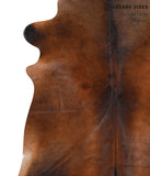 Brown with Red Cowhide Rug #42594