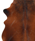 Brown with Red Cowhide Rug #42618