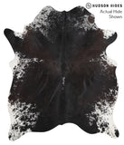 Salt and Pepper Black Cowhide Rug #42673