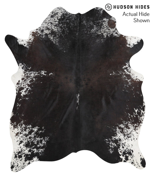 Salt and Pepper Black Cowhide Rug #42673