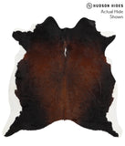 Chocolate and White Cowhide Rug #42677