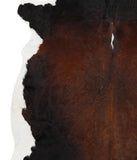 Chocolate and White Cowhide Rug #42677
