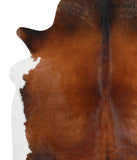 Brown with Red Cowhide Rug #42683