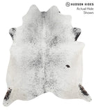 Salt and Pepper Black Cowhide Rug #42684