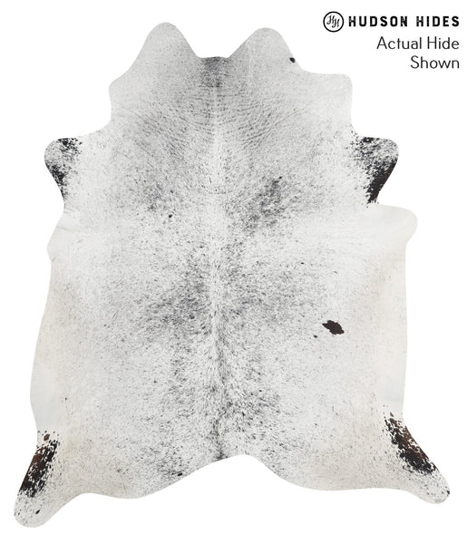 Salt and Pepper Black Cowhide Rug #42684