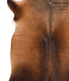 Brown with Red Cowhide Rug #42765