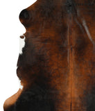 Chocolate and White Cowhide Rug #43887