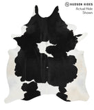 Black and White Cowhide Rug #48294