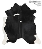 Black and White Cowhide Rug #48346