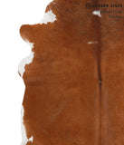 Brown and White Regular Cowhide Rug #48449
