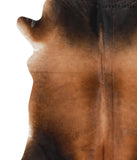 Brown with Red Cowhide Rug #48491
