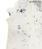 Salt and Pepper Black Cowhide Rug #48561