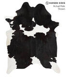 Black and White Cowhide Rug #48576