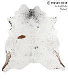 Salt and Pepper Black Cowhide Rug #48616