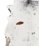 Salt and Pepper Black Cowhide Rug #48616