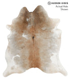 Grey with Beige Cowhide Rug #48656