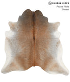 Grey with Beige Cowhide Rug #48699