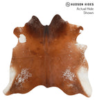 Salt and Pepper Brown Cowhide Rug #48865