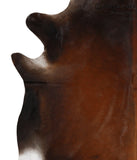 Brown with Red Cowhide Rug #48922