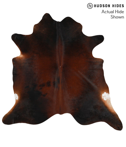 Brown with Red Cowhide Rug #48986