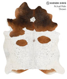 Brown and White Cowhide Rug #49175