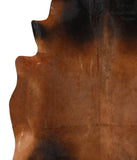 Brown with Red Cowhide Rug #49218