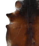 Brown with Red Cowhide Rug #49233