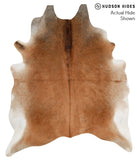 Brown with Red Cowhide Rug #49279