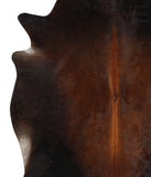 Brown with Red Cowhide Rug #49428