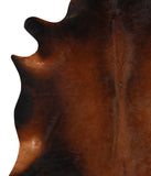 Brown with Red Cowhide Rug #49439