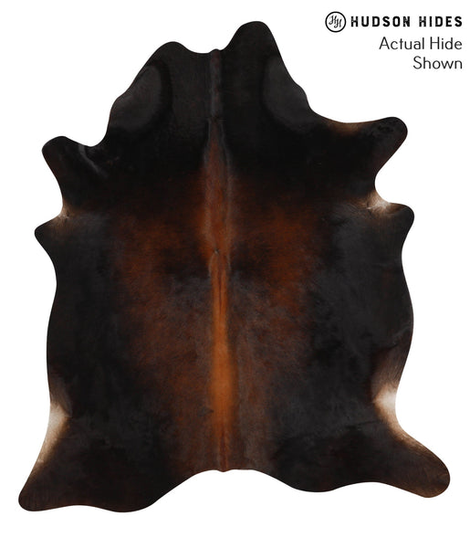 Brown with Red Cowhide Rug #49445