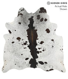 Salt and Pepper Black Cowhide Rug #49515