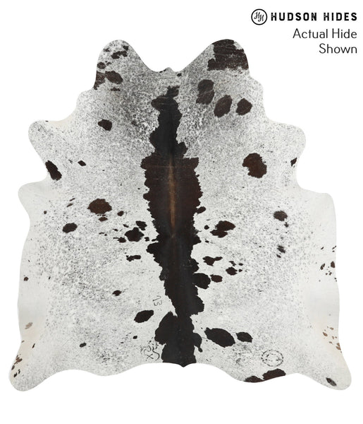 Salt and Pepper Black Cowhide Rug #49515