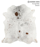 Salt and Pepper Brown Cowhide Rug #49529