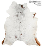 Salt and Pepper Brown Cowhide Rug #49541