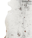 Salt and Pepper Brown Cowhide Rug #49541