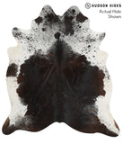 Salt and Pepper Brown Cowhide Rug #49543