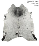 Salt and Pepper Black Cowhide Rug #49621