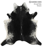 Salt and Pepper Black Cowhide Rug #49647