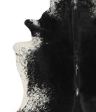 Salt and Pepper Black Cowhide Rug #49647