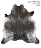 Salt and Pepper Black Cowhide Rug #49753