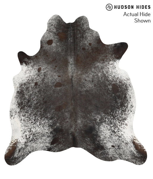Salt and Pepper Black Cowhide Rug #49753