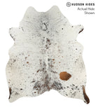Salt and Pepper Brown Cowhide Rug #49771