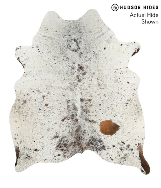 Salt and Pepper Brown Cowhide Rug #49771